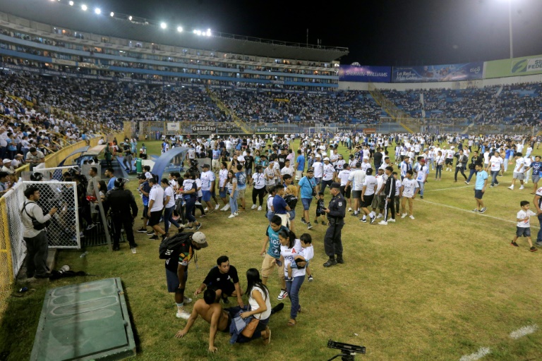 Twelve people were killed in a stampede at a football match between clubs Alianza and FAS at Cuscatlan stadium in San Salvador on May 20, 2023